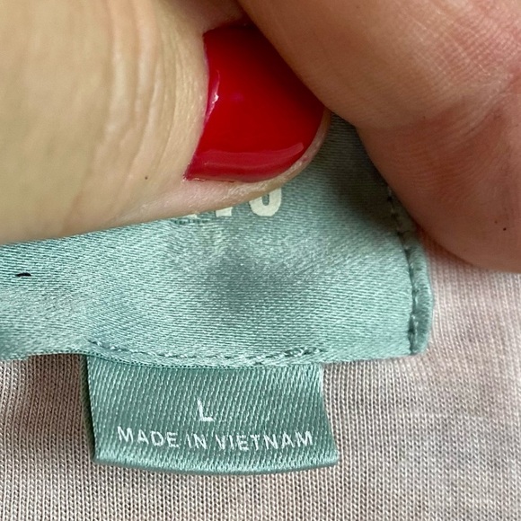 Maeve by Anthropologie Argyle Erina dark coral a-line bell sleeves dress size L - Picture 12 of 15